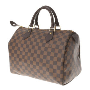 Louis Vuitton Damier Brown Speedy Handbag Canvas